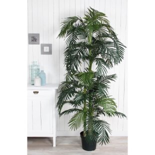 MICA DECORATIONS ARECA PALM ARTIFICIAL PLANT - H220 X √ò115 CM - GREEN