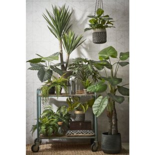 MICA DECORATIONS GUIDO PLANT POT - H32 X √ò36 CM - TERRACOTTA - GREY