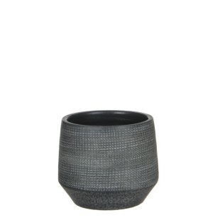 MICA DECORATIONS GUIDO PLANT POT - H17x19 CM - TERRACOTTA - DARK GREEN