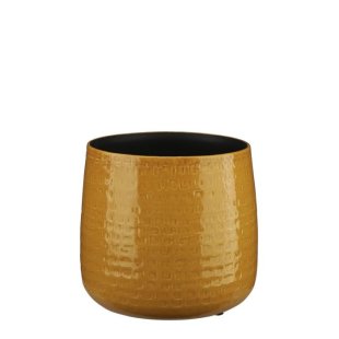 MICA DECORATIONS FLOYD PLANT POT - H21 X √ò24 CM - OCHRE