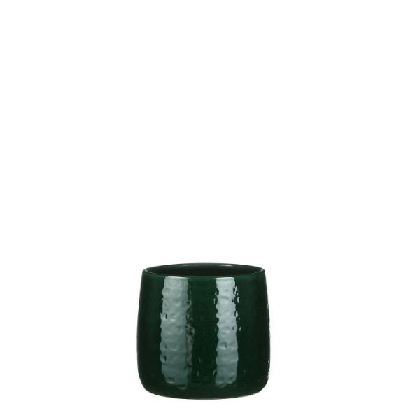 MICA DECORATIONS FLOYD PLANT POT - H17 X √ò19 CM - GREEN
