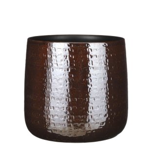 MICA DECORATIONS FLOYD PLANT POT - H30x32 CM - BROWN