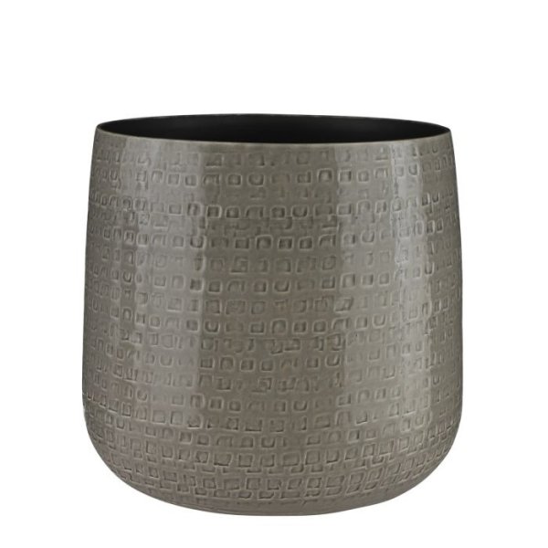 MICA DECORATIONS FLOYD PLANT POT - H30x32 CM - GREY