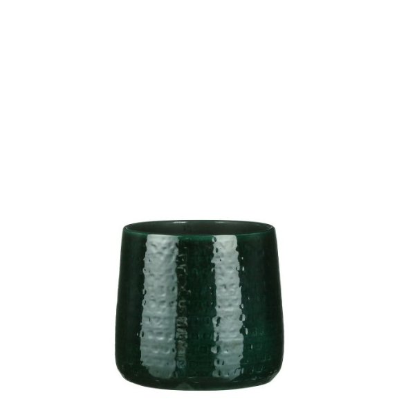 MICA DECORATIONS FLOYD PLANT POT - H21 X √ò24 CM - GREEN