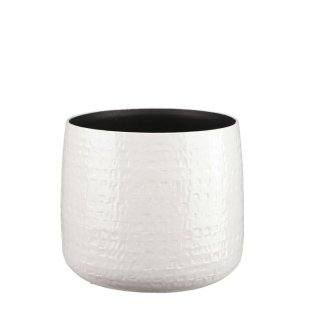 MICA DECORATIONS FLOYD PLANT POT - H23,5 X √ò28 CM - WHITE