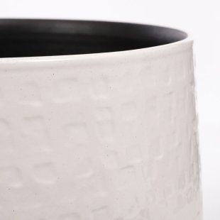 MICA DECORATIONS FLOYD PLANT POT - H23,5 X √ò28 CM - WHITE