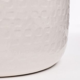 MICA DECORATIONS FLOYD PLANT POT - H23,5 X √ò28 CM - WHITE