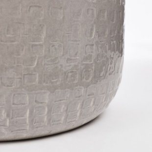 MICA DECORATIONS FLOYD PLANT POT - H23,5 X √ò28 CM - GREY