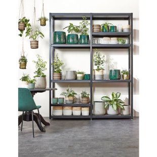 MICA DECORATIONS FLOYD PLANT POT - H23,5 X √ò28 CM - GREY