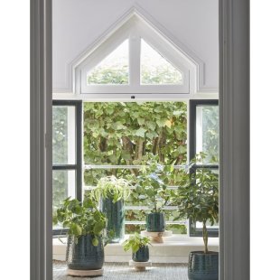 MICA DECORATIONS FLOYD PLANT POT - H23,5 X √ò28 CM - GREEN