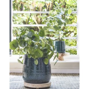 MICA DECORATIONS FLOYD PLANT POT - H23,5 X √ò28 CM - GREEN