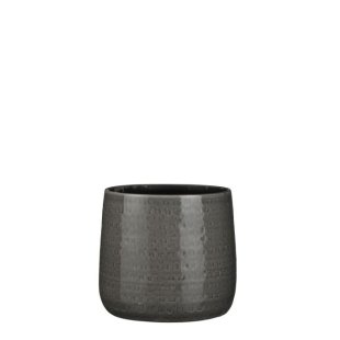 MICA DECORATIONS FLOYD PLANT POT - H21 X √ò24 CM - GREY