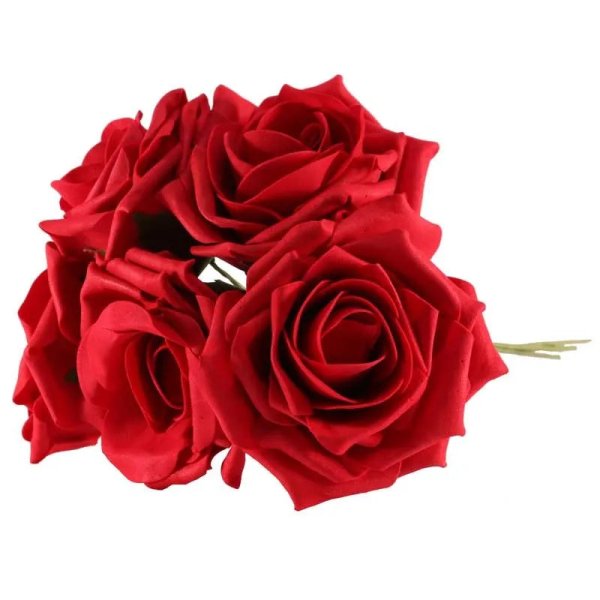 Foam Open Tea Rose x5 Blood Red