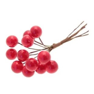 Red Berry Bunch x 11 pcs 10cm