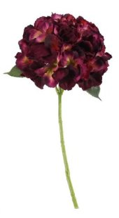 Artificial - Hydrangea Short Stem - Dark Purple