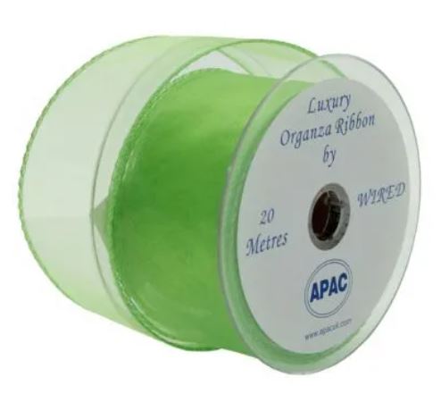 Ribbon - Organza - Lime