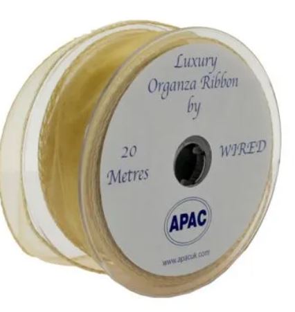 Ribbon - Organza - Gold
