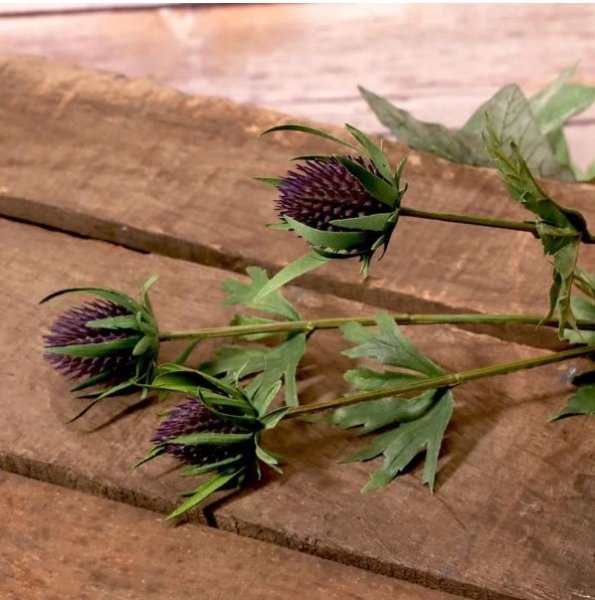 Artificial - Thistle Spray - Purple