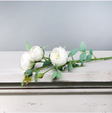 Artficial - Spray Rose - Vintage Cream