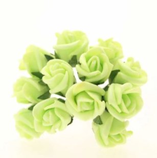 Artificial - Foam Rose - Lime Green