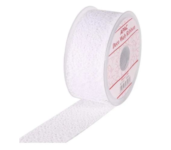 Ribbon - Deco Web - White