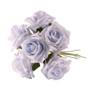 Artificial - Foam Tea Rose - Baby Blue