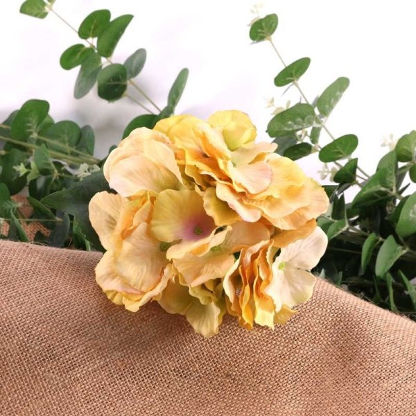 Artificial - Hydrangea - Lemon