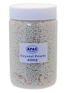 Crystal Pearls - White