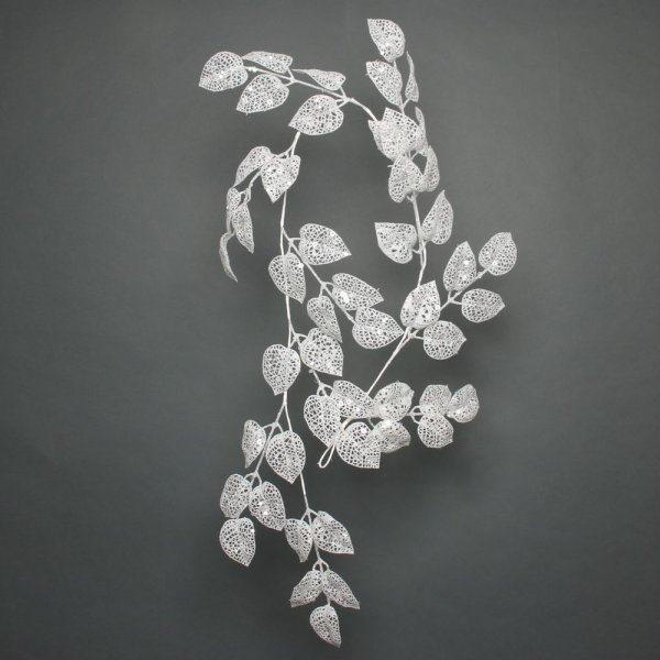 Artificial - Garland - Glitter White