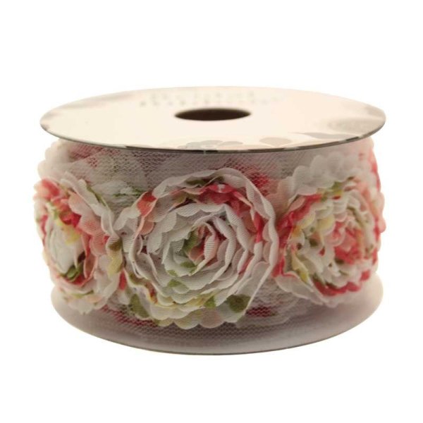 80ct Ribbon Flower Ribbon - Rose Flower - APAC