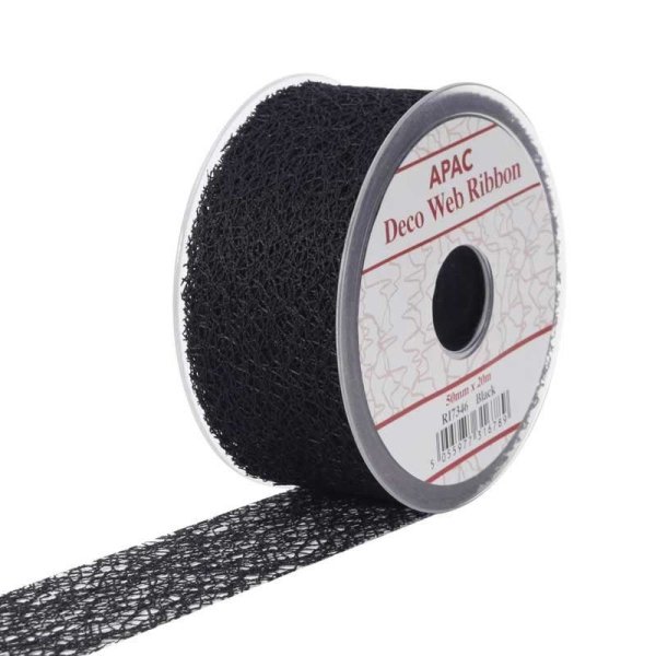 Ribbon - Deco Web - Black