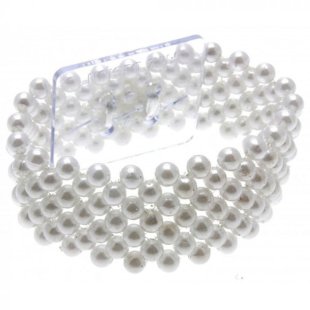 Pearl Bracelet - White 2.5cm