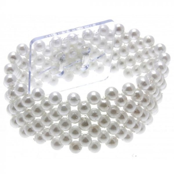 Pearl Bracelet - White 2.5cm
