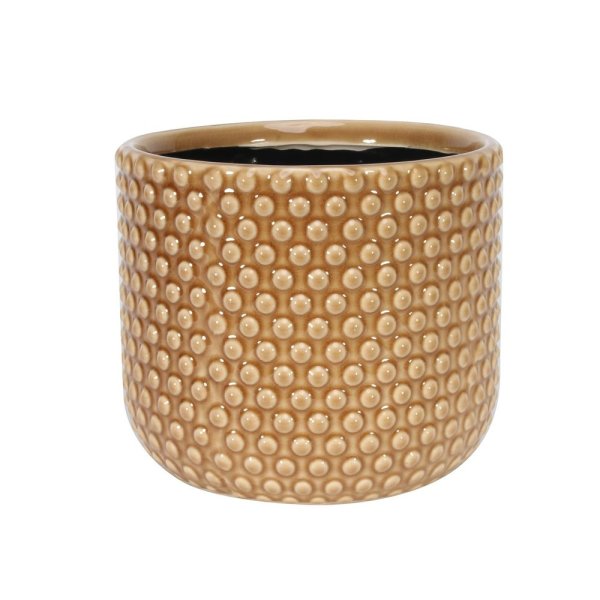 Ceramic - Dot Pot - Light Brown