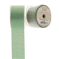 Ribbon - Gingham - Dark Green