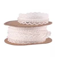 Ribbon - Lace with Pearls