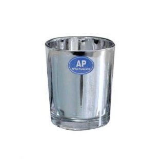 Glass - Candle Holder - Silver