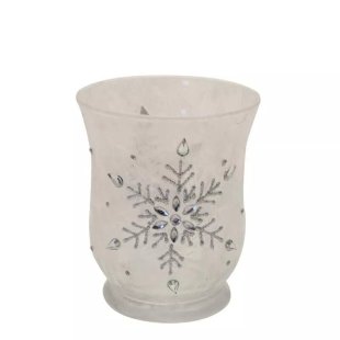 Glass - Votive - Snowflake