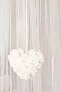 Heart - Double Sided Rose Cluster